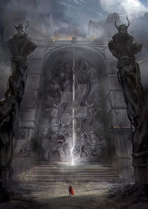 The Gates Of Amhrak By Jordangrimmer On Deviantart Fantasy Concept