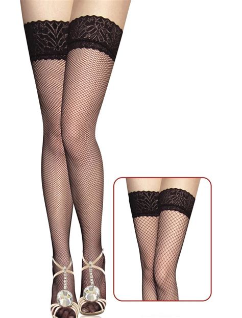 Fishnet Lace Top Thigh High Stockings Hg5868