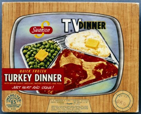 Tv Dinner 1954 Npackaging For Swansons Turkey Tv Dinner 1954 Designed