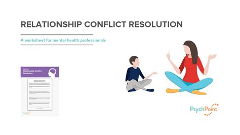 Relationship Conflict Resolution Worksheet Psychpoint