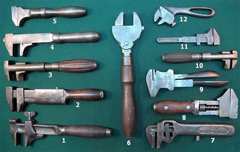 Old Adjustable Wrenches Antique Hand Tools Vintage Hand Tools