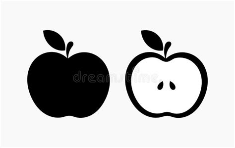 Different Shape Of Apple Stock Vector Illustration Of Diet 22161042