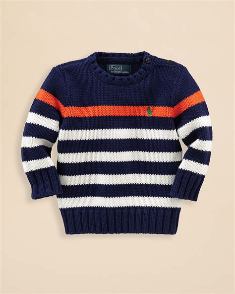 Ralph Lauren Childrenswear Boys Striped Sweater Sizes 2 7