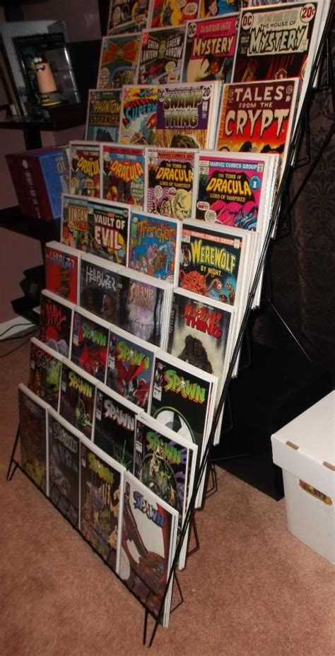 home comic book rack comic book spinner rack for sale 65 ads for used comic book spinner racks
