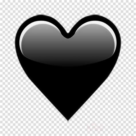 Download Black Love Emoji Clipart Emojipedia Heart Iphone Heart Emoji
