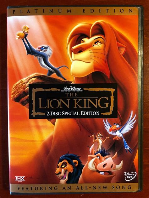 The Lion King DVD Disney Platinum Edition STK EBay