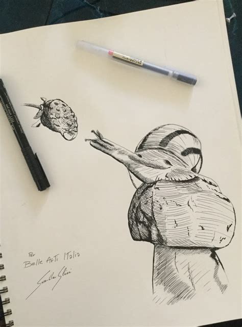 Disegni in bianco e nero. Come fare un disegno al tratto in bianco e nero.