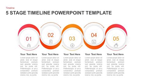 5 Stages Timeline Powerpoint Template And Keynote