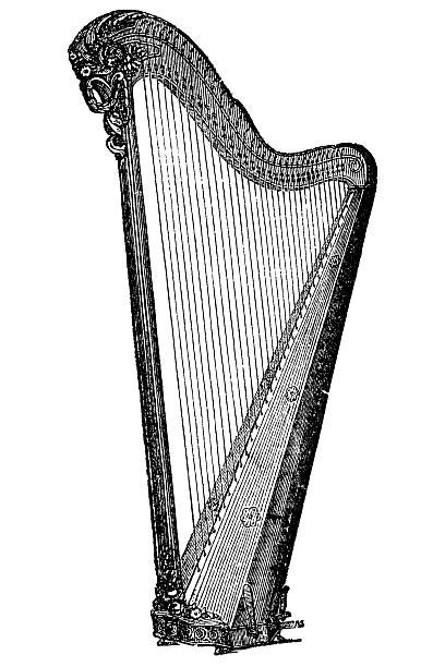 Harp Painting Illustrations Royalty Free Vector Graphics And Clip Art