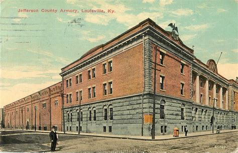 1912 Jefferson County Armory Louisville Kentucky Postcard Ebay