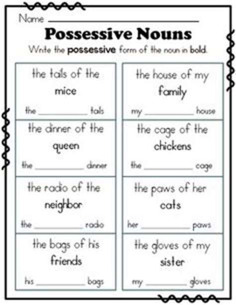 Students will watch the flocabulary video on possessive nouns and practice forming and writing possessives using objects around the classroom. Possessive Nouns Singular or Plural Cut and Pastes ...