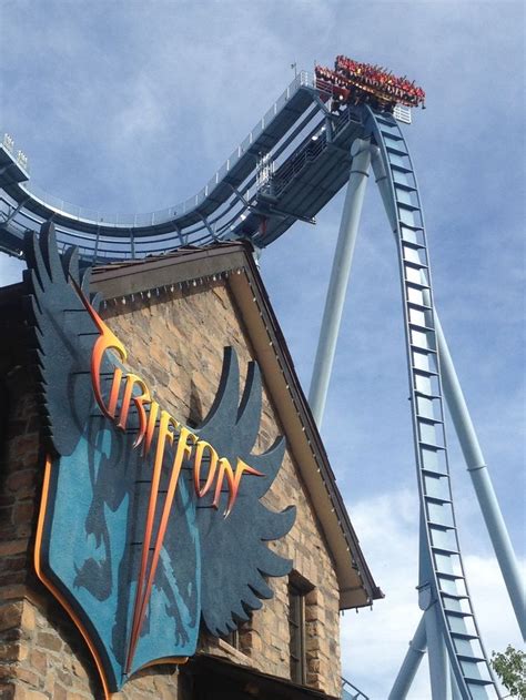 Griffon was the first of its kind, featuring a drop 90 degrees straight down at 75 miles per hour. Griffon - Busch Gardens, Williamsburg - The five second ...