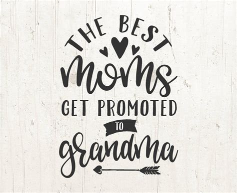 Download Pregnancy Announcement Best Moms Promoted to Grandma SVG Moms | Etsy