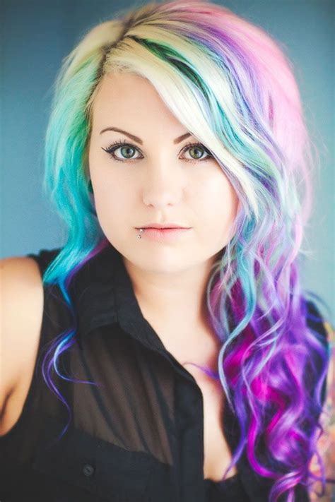 17 Best Images About Rainbow Hair Inspirations On Pinterest Ombre