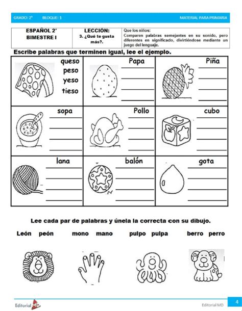 Actividades Segundo Grado Primaria Para Imprimir Ejercicios De Reverasite