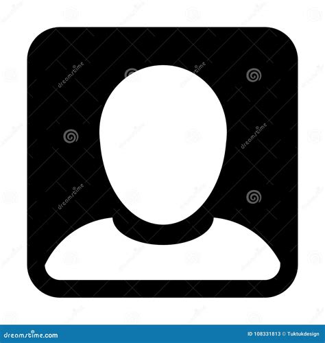 User Icon Vector Male Person Profile Avatar Symbol Glyph Pictogram Sign
