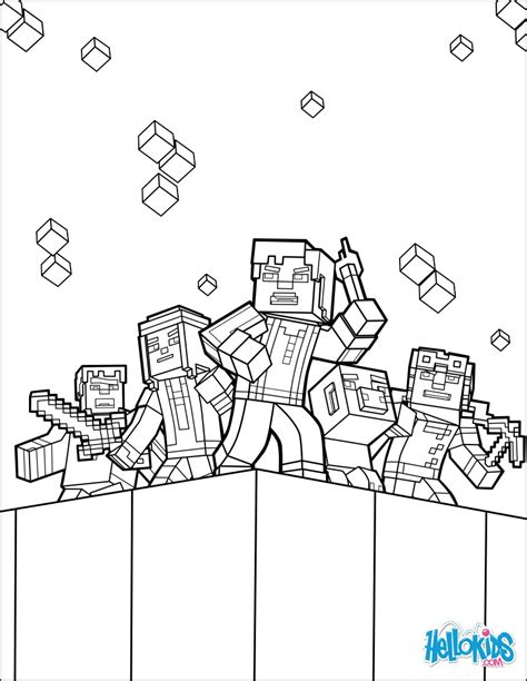Minecraft coloring pages are printable coloring pictures with shorts from a computer game popular around the world. Minecraft coloring page - explore the world coloring pages ...