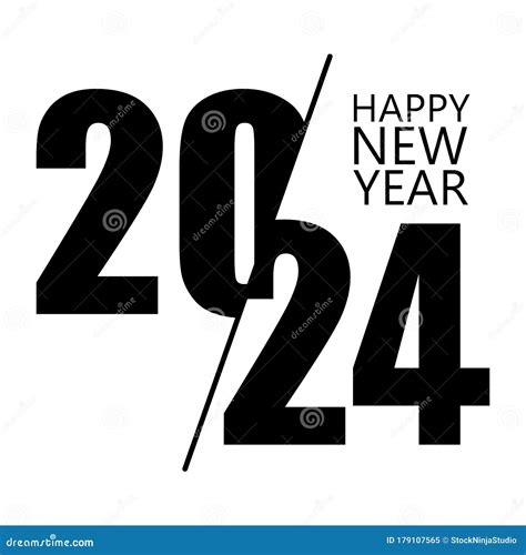 Happy New Year 2024 Design Template Modern Design For Calendar