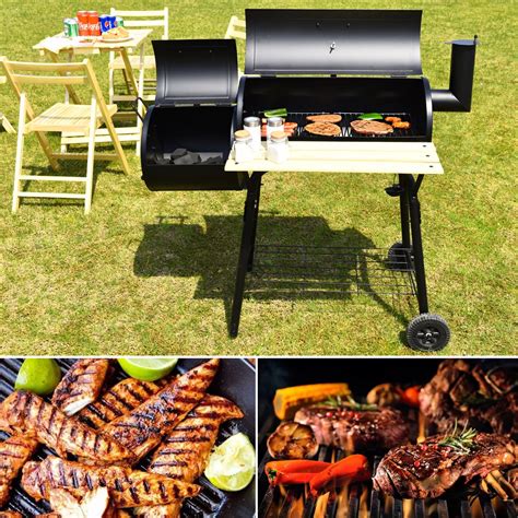 Costway Outdoor Bbq Grill Charcoal Barbecue Pit Patio Backyard Meat
