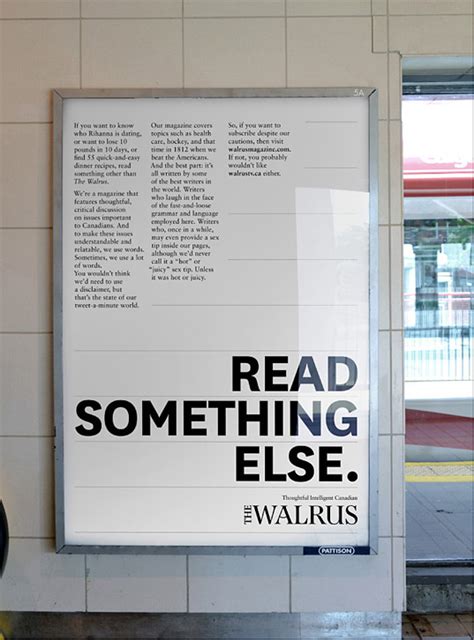 Reverse Psychology Headline The Walrus Magazine The Big Ad