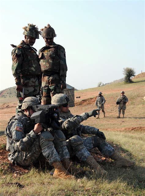 Fileus Pacific Army And Indian Army Soldiers During A Joint Session In