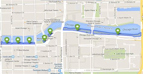 Chicago Riverwalk Map Map Of Riverwalk Chicago United States Of America