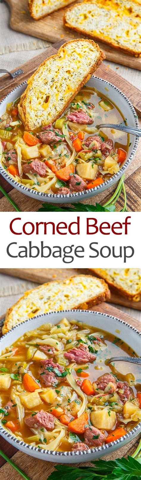 Corned Beef and Cabbage Soup | Cabbage soup recipes, Soup ...