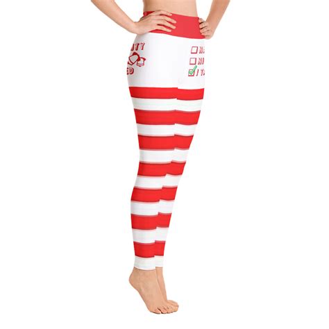 Naughty Or Nice Christmas Leggings Holiday Yoga Pants Essentially Savvy