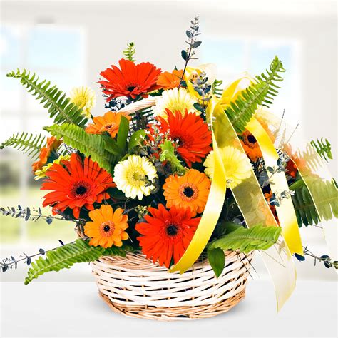 Send Flowers Turkey Mixed Gerberas In Basket From 36usd