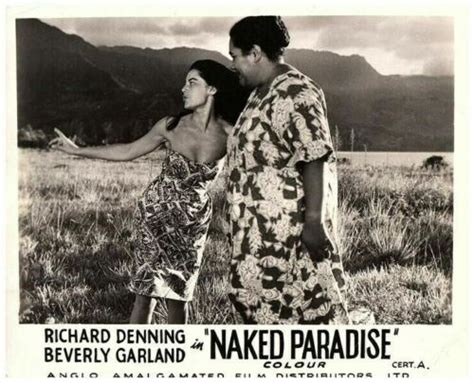 Naked Paradise Original Lobby Card Hawaii Lisa Montell Sexy Dress Bare