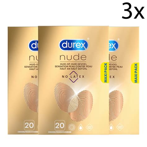 Durex Condooms Nude No Latex 20st X3 MijnDrogist Nl