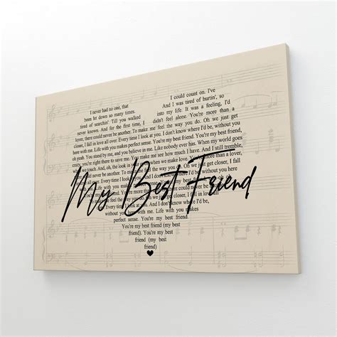 Tim Mcgraw My Best Friend Lyrics Poster A Place In The Sun Etsy