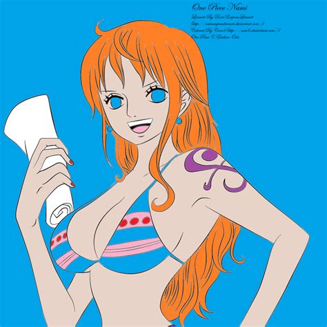 One Piece Nami In Color By Cam6 On Deviantart One Piece Nami One