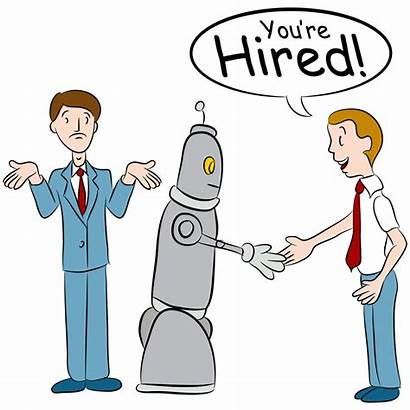 Robot Jobs Taking Human Robots Illustration Job