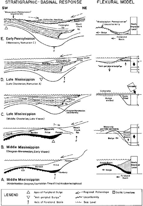 Schematic Section Across The Central Appalachian Basin Showing The