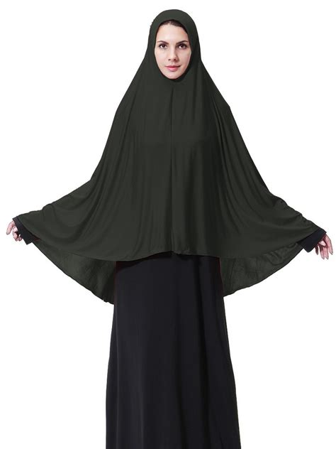 Hs109 New Design Islamic Niqab Three Quarter Long Muslim Burqa Chador