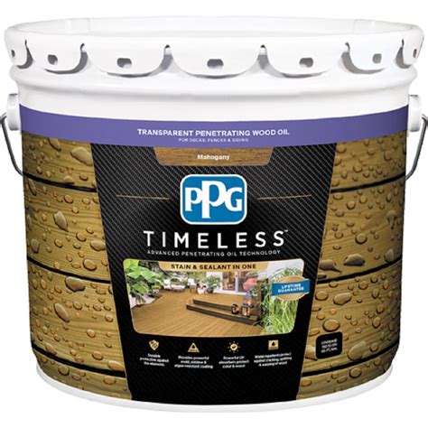 Ppg Timeless 1 Gal Tpo 10 Mahogany Transparent Penetrating Wood Oil