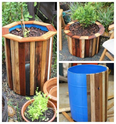 Stylish And Low Cost 55 Gallon Drum Planters Tutorial How To Idées