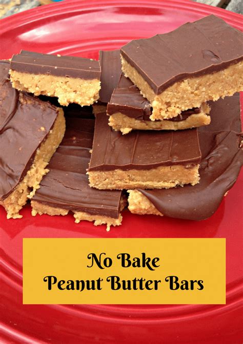 Easy Baking Ideas - No Bake Peanut Butter Bars - Saving ...