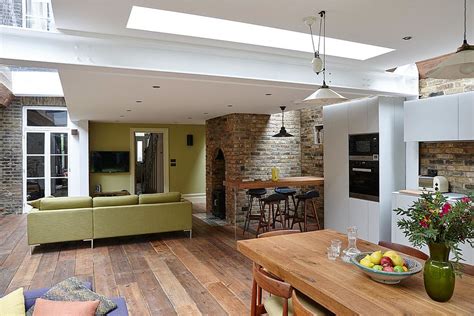 The concept of terraced structure allows the home to look very spacious. Semi-Detached London Terrace House Gets a Bright Modern ...