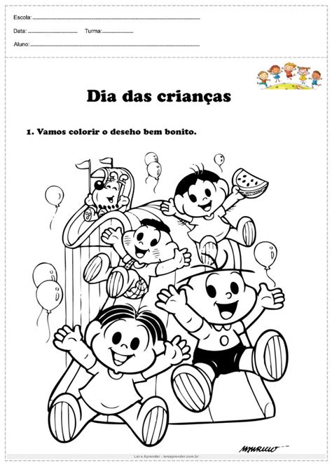 20 Desenhos Para Colorir Dia Das Crianças Para Imprimir Ler E Aprender