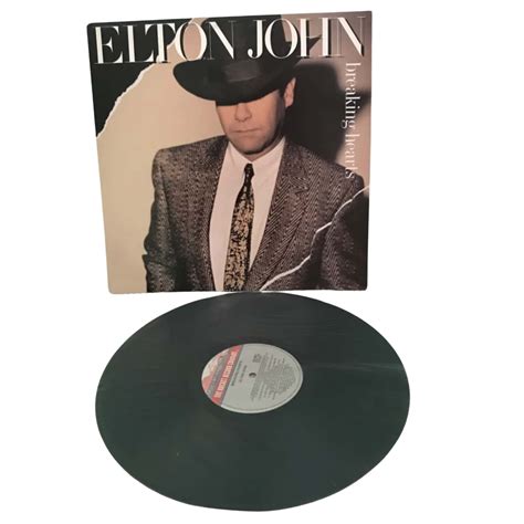 12” Vinyl Elton John Breaking Hearts 1984 Vintage