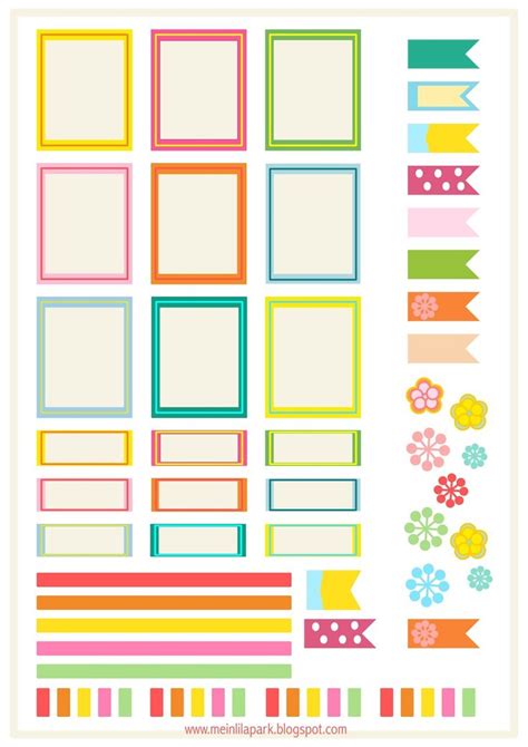 The Printable Stickers Are Ready To Be Used For Scrapping And Crafting