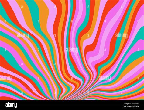 Abstract Psychedelic Groovy Background Vector Illustration Stock