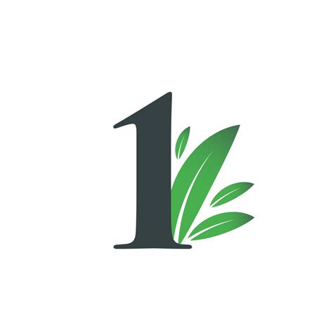 number-one-logo-with-green-leaves-natural-number-1-logo-2786450