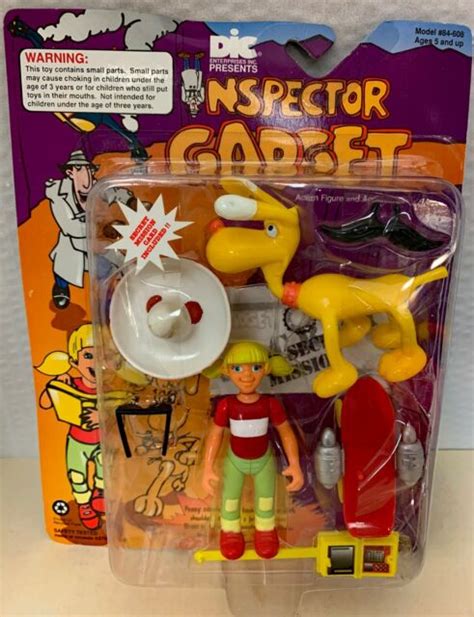 Inspector Gadget Penny And Brain Action Figures With Skateboard Tiger