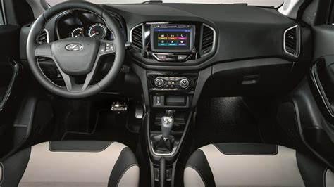Lada niva seat belts, carpets, rear mirror, handles, door panels, upholstery and many more is collected in any standard parts for the interior: Lada XRAY Exclusive Has Alcantara Seats, Dacia Sat-Nav