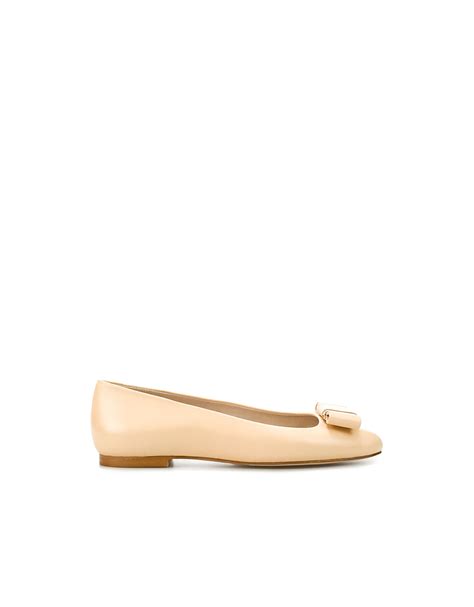 Zara Flat Shoe With Detail In Natural Lyst