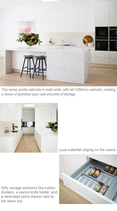 This type of finish in white gives a sharp, au courant appeal to a kitchen. China Wholesale White MDF Ready Made Italian High End PVC ...