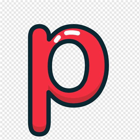 Icono De Letra Minúscula P Rojo Letras Y Números Png Pngwing